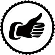 El Işareti 4.model Tasarım Sticker 10 x 10 cm