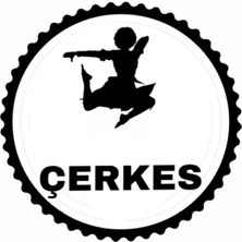 Çerkes Dansçı Tasarım Sticker 40 x 40 cm