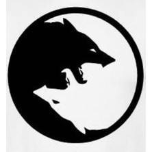 Ayı ve Dolunay Sticker 20 x 20 cm