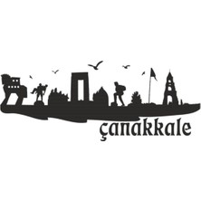 Çanakkale Silüeti Sticker 30 x 9 cm