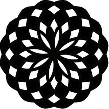 Çiçek Deseni (Oto-Motor-Laptop-Duvar-Dekor) (Tip 16) 10 x 10 cm