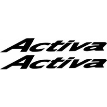 Activa Yazı Motosiklet Sticker 2 Adet 20 x 5 cm