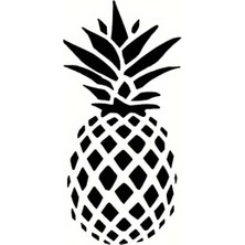 Ananas Duvar Dekor Sticker 20 x 40 cm