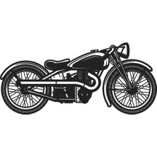 Klasik Motosikletler Oto Motor Laptop Duvar Folyo Sticker (Tip 6) 20X10 cm