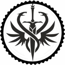 Kılıç ve Yılan Tasarım Sticker 10 x 10 cm