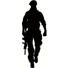 Özel Kuvvet Arka Cam Sticker 5 x 13 cm