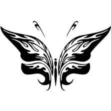 Kelebek Sticker (Oto-Motor-Laptop-Duvar-Dekor) 10 x 6 cm