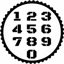 Telefon Tuşları Tasarım Sticker 10 x 10 cm