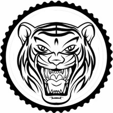 Kaplan Tasarım 6.model Sticker 10 x 10 cm