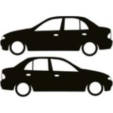 Otomobil Tasarım Oto Sticker Model 14 Siyah 16 x 6 cm