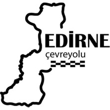 Edirne Çevreyolu Sticker 12 x 9 cm