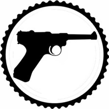 Silah Kolleksiyonu 9.model Tasarım Sticker 10 x 10 cm