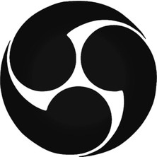 Japonca Shinto Tomoe Sticker (Oto-Motor-Laptop-Duvar-Dekor) 10 x 10 cm