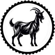 Keçi Tasarım 1.model Sticker 10 x 10 cm