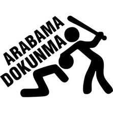 Arabama Dokunma Sticker Oto Motor Laptop Duvar Folyo Sticker 10X7 cm
