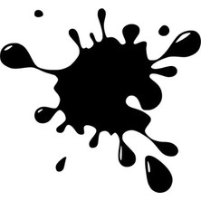 Boya Sıçraması Sticker Oto Motor Laptop Duvar Folyo Sticker 10X9 cm