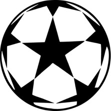 Futbol Topu - Araç, Oto, Laptop, Duvar Uyumlu Sticker 10*10 cm