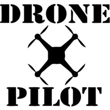 Dron Pilot Logo (Oto-Motor-Laptop-Dekor) Sticker 10 x 13 cm