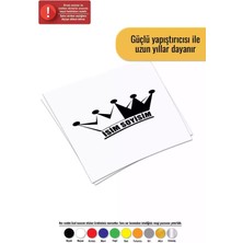 Isim Soyisim Taç - Araç, Oto, Laptop, Duvar Uyumlu Sticker 15*13 cm
