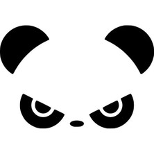 Sinirli Panda Sticker (Oto-Motor-Laptop-Duvar-Dekor) 10 x 7 cm
