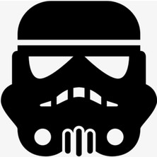 Star Wars 1 Sticker (Oto-Motor-Laptop-Duvar-Dekor) 10 x 10 cm