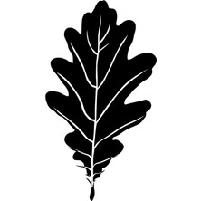 Büyük Yaprak Sticker (Oto-Motor-Laptop-Duvar-Dekor) 10 x 18 cm