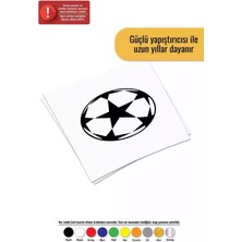 Futbol Topu Sticker Oto Motor Laptop Duvar Folyo Sticker 20 x 20 cm