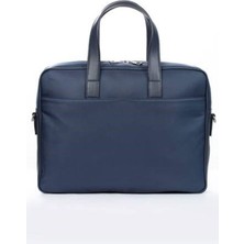 Byz - 248 Lacivert 38X29X7CM Saten Kumaş/suni Deri Evrak Çantası