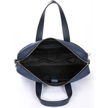 Byz - 248 Lacivert 38X29X7CM Saten Kumaş/suni Deri Evrak Çantası