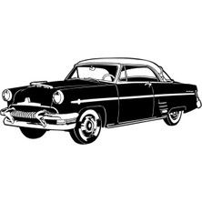 Klasik Arabalar 9 (Oto-Motor-Laptop-Duvar-Dekor) 15 x 6 cm