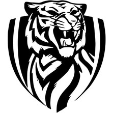 Kaplan Amblem Sticker (Oto-Motor-Laptop-Duvar-Dekor) 20 x 22 cm