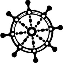 Gemi Dümeni (Oto-Motor-Laptop-Duvar-Dekor) 10 x 10 cm