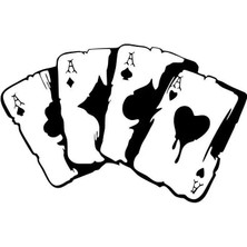 Kare As Sticker (Oto-Motor-Laptop-Duvar-Dekor) 30 x 18 cm