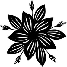 Sonbahar Çiçeği Sticker (Oto-Motor-Laptop-Duvar-Dekor) 10 x 10 cm