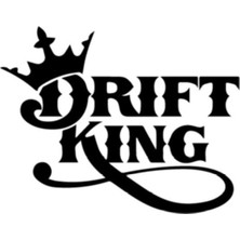 Drift King Sticker (Oto-Motor-Laptop-Duvar-Dekor) 13 x 11 cm