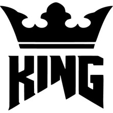 King Taç Sticker (Oto-Motor-Laptop-Duvar-Dekor) 10 x 10 cm