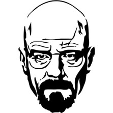Walter White Sticker (Oto-Motor-Laptop-Duvar-Dekor) 10 x 15 cm