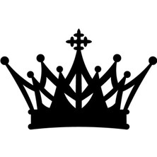 Prenses Tacı Sticker (Oto-Motor-Laptop-Duvar-Dekor) 10 x 6 cm