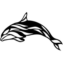 Yunus Balığı Sticker 10 x 6 cm