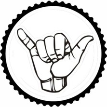 El Işareti 1.model Tasarım Sticker 10 x 10 cm