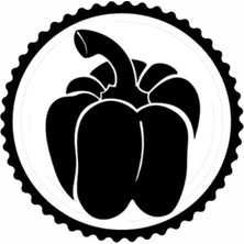 Dolmalık Biber Tasarım Sticker 10 x 10 cm