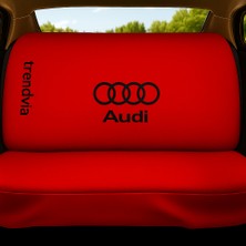 Audi Kırmızı Ön ve Arka Koltuk Kılıfı Takımı Penye Oto Kılıf Servis Tipi Uyumlu
