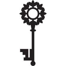 Tarihi Anahtar Desen (Oto-Motor-Laptop-Duvar-Dekor) (Tip 4) 10 x 24 cm