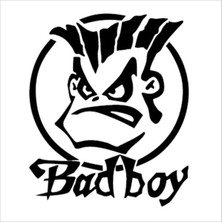 Bad Boy (Oto-Motor-Laptop-Duvar-Dekor) 20 x 18 cm