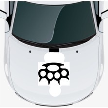 Kazıyıcı Oto Kaput Sticker  40 x 20 cm