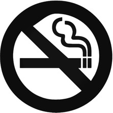 Sigara Içilmez Oto Sticker 25 x 22 cm Aracınıza Yeni Bir Tarz Katın MISS-774