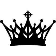 Xpetrana- Prenses Tacı Duvar Dekor Sticker 40 x 24 cm