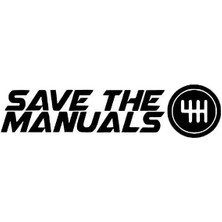 Save The Manuals Sticker Duvar Dekor Sticker 40 x 12 cm