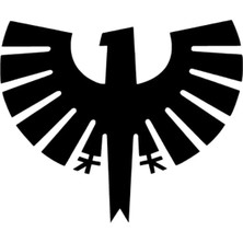 Geometrik Kartal Sticker (Oto-Motor-Laptop-Duvar-Dekor) 10 x 8 cm