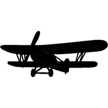 Pervaneli Uçaklar Oto Motor Laptop Duvar Folyo Sticker (Tip 7) 15X6 cm